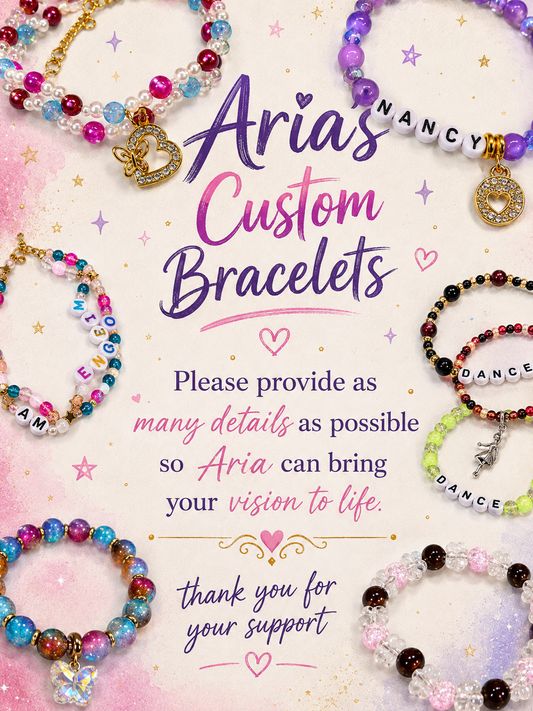 Handmade Beaded Bracelets By Aria 🫶🏽 (Click for options)