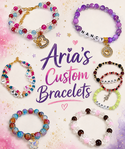 Handmade Beaded Bracelets By Aria 🫶🏽 (Click for options)