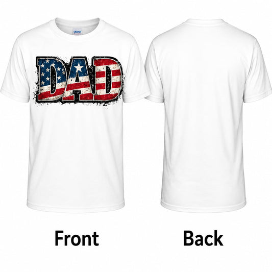 American Flag Dad T-Shirt