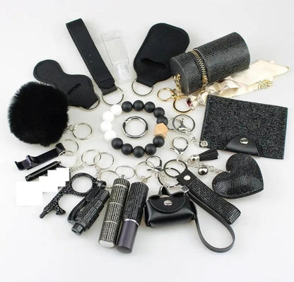 Deluxe Bling Keychain Set