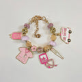 Pink Medical Charm Bracelet