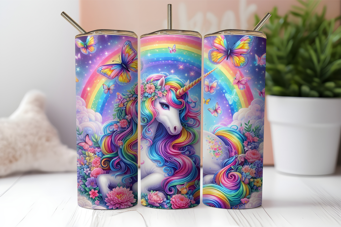 Rainbow Unicorn, 20oz tumbler